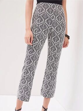 Anthropologie Maeve Monochrome Geometric Cropped Jumpsuit